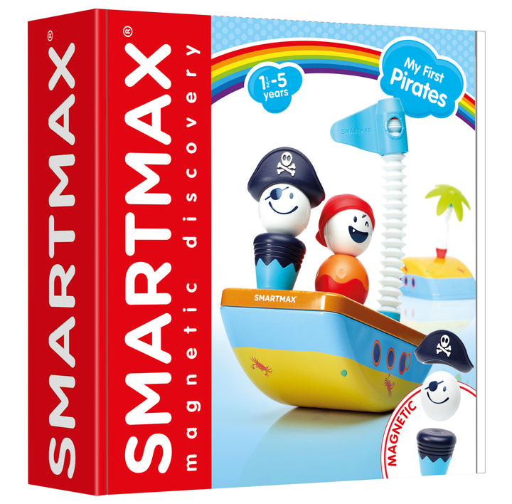 SmartMax My First Pirates magnetisch speelgoed, kleurrijke piratenfiguren voor kinderen van 1,5-5 jaar.