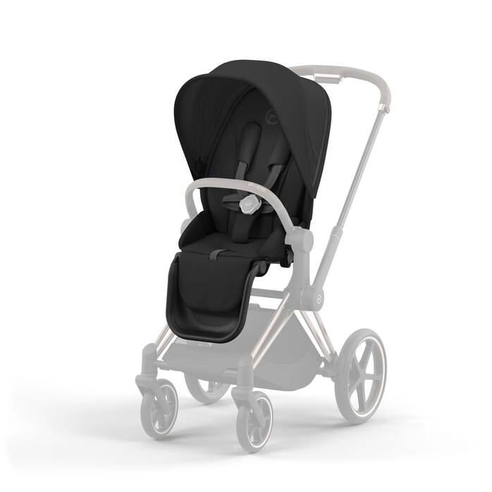 Cybex Zitting Priam Sepia Black, luxueus en comfortabel voor je kinderwagen