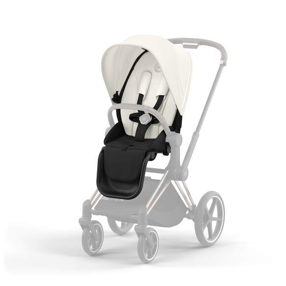 Cybex Zitting Priam Offwhite, luxueus en comfortabel voor je kinderwagen
