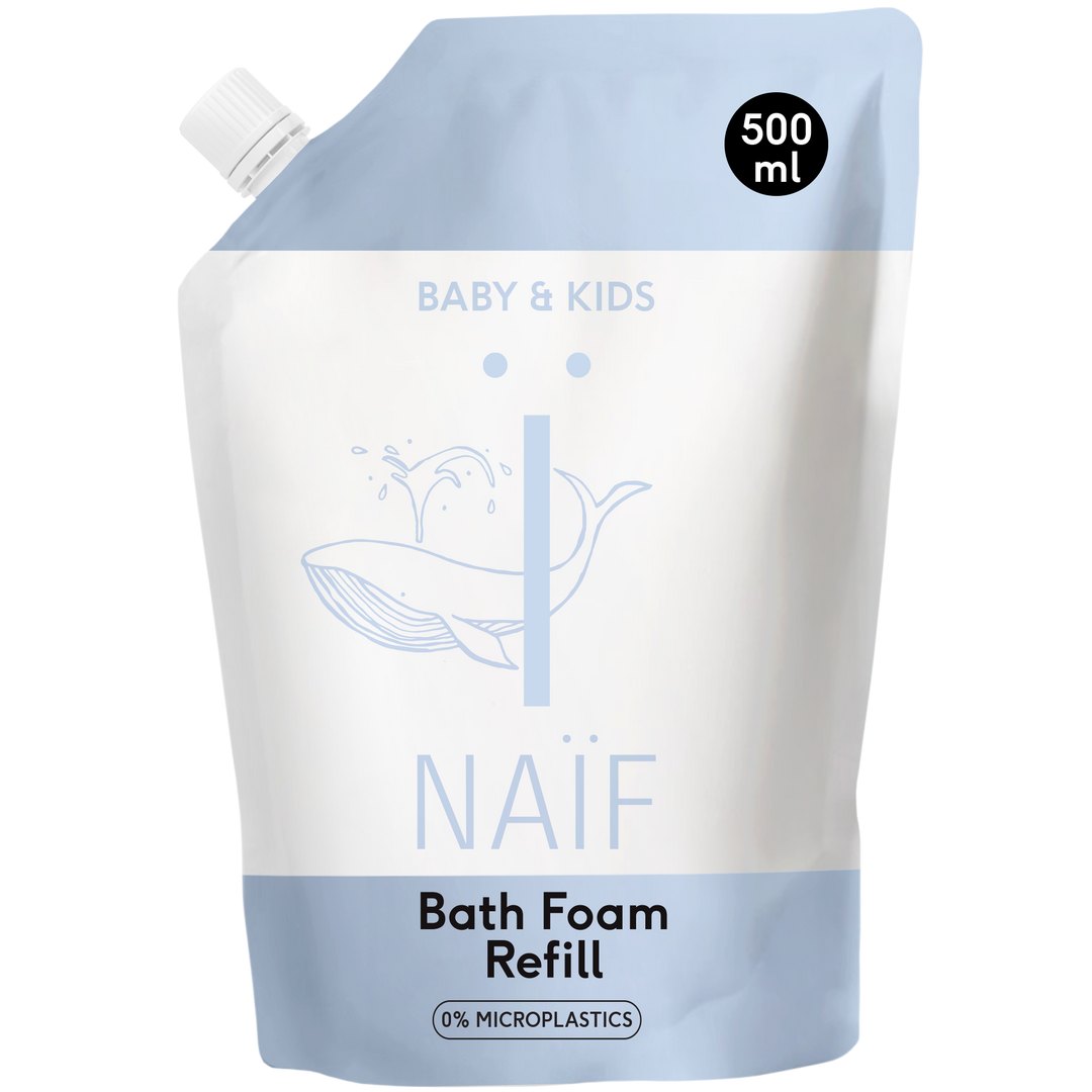 Naïf navulling badschuim 500ml voor zachte bubbels en gevoelige huid