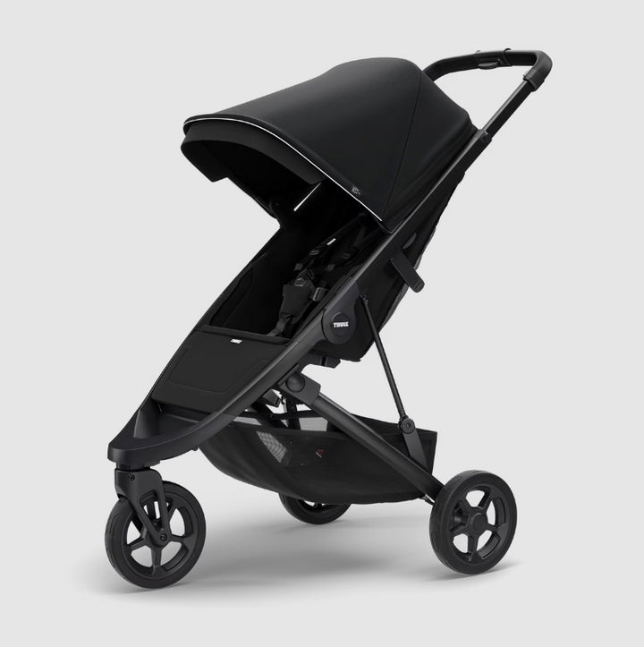 Thule Spring Buggy - Black on Black, lichtgewicht en eenvoudig opvouwbaar