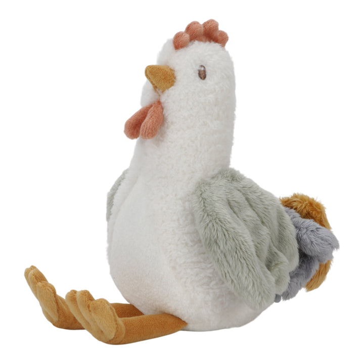 Little Dutch knuffel kip van 17 cm uit de Little Farm collectie, zacht en knuffelbaar.