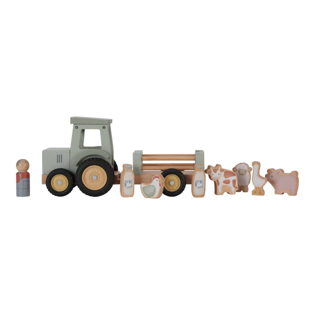 Speelgoedauto Tractor Met Trailer Little Farm