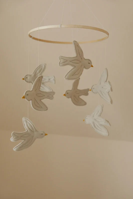 Mobiel Birds Offwhite