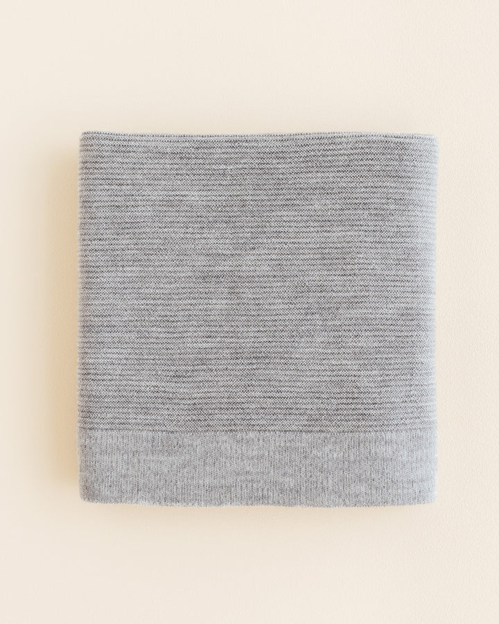 Hvid deken Gust van merinowol in Grey Melange, 70x95 cm