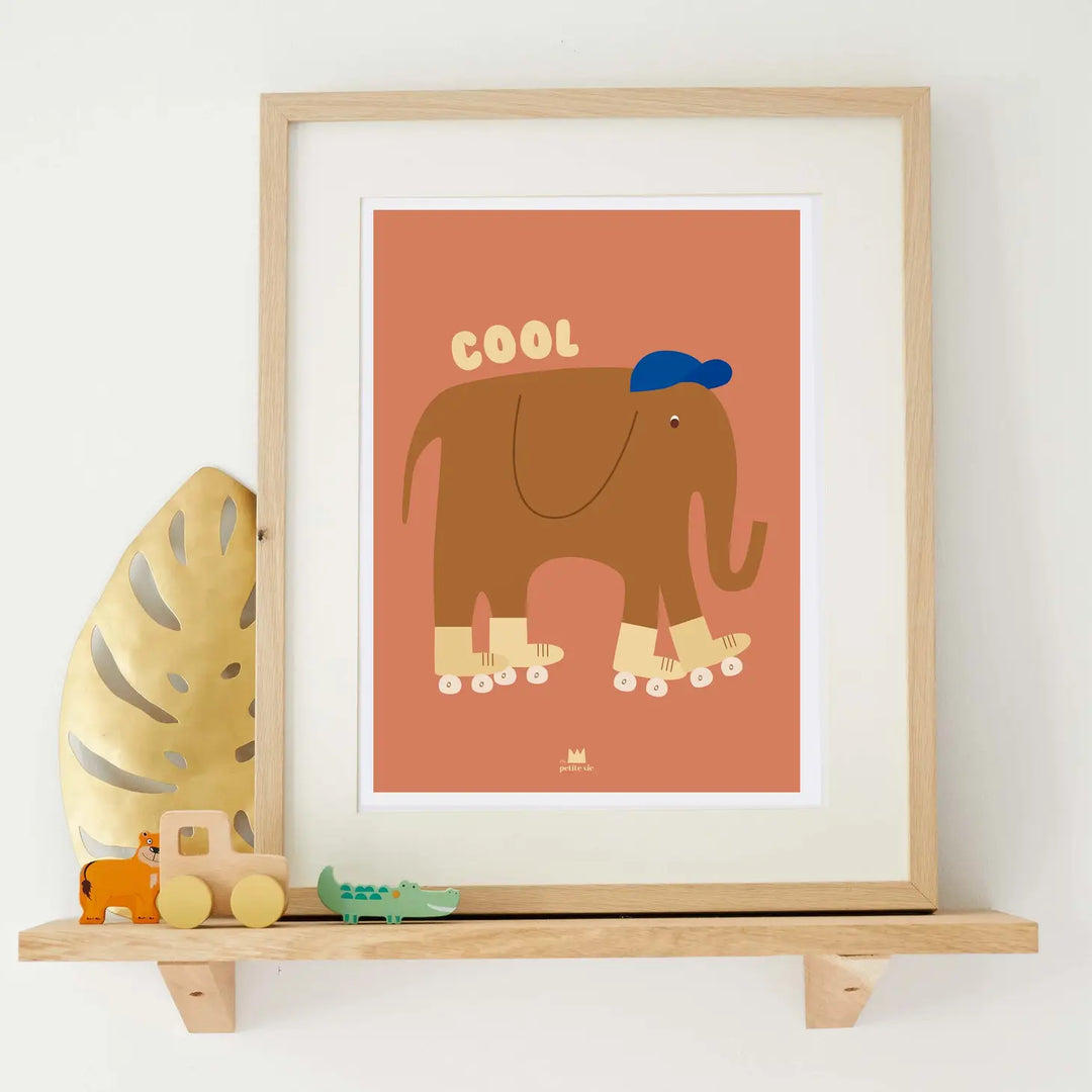 Poster 30 x 40 cm Cool Elephant