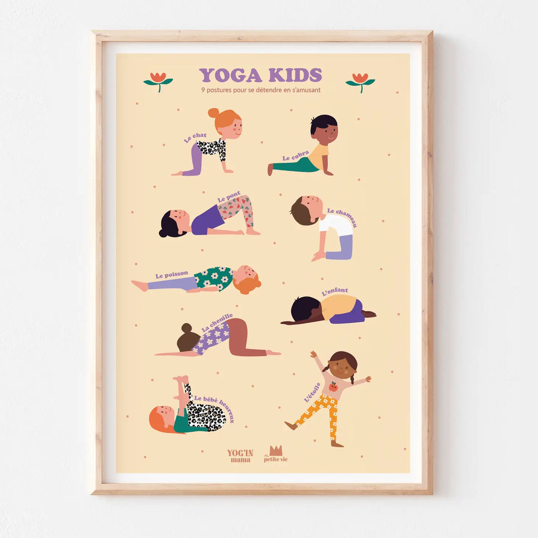 Poster 50 x 70 cm Yoga Kids