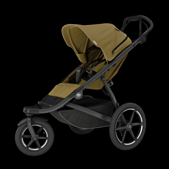 Thule Urban Glide 3 buggy in nutria green met grote wielen en comfortabele zitje