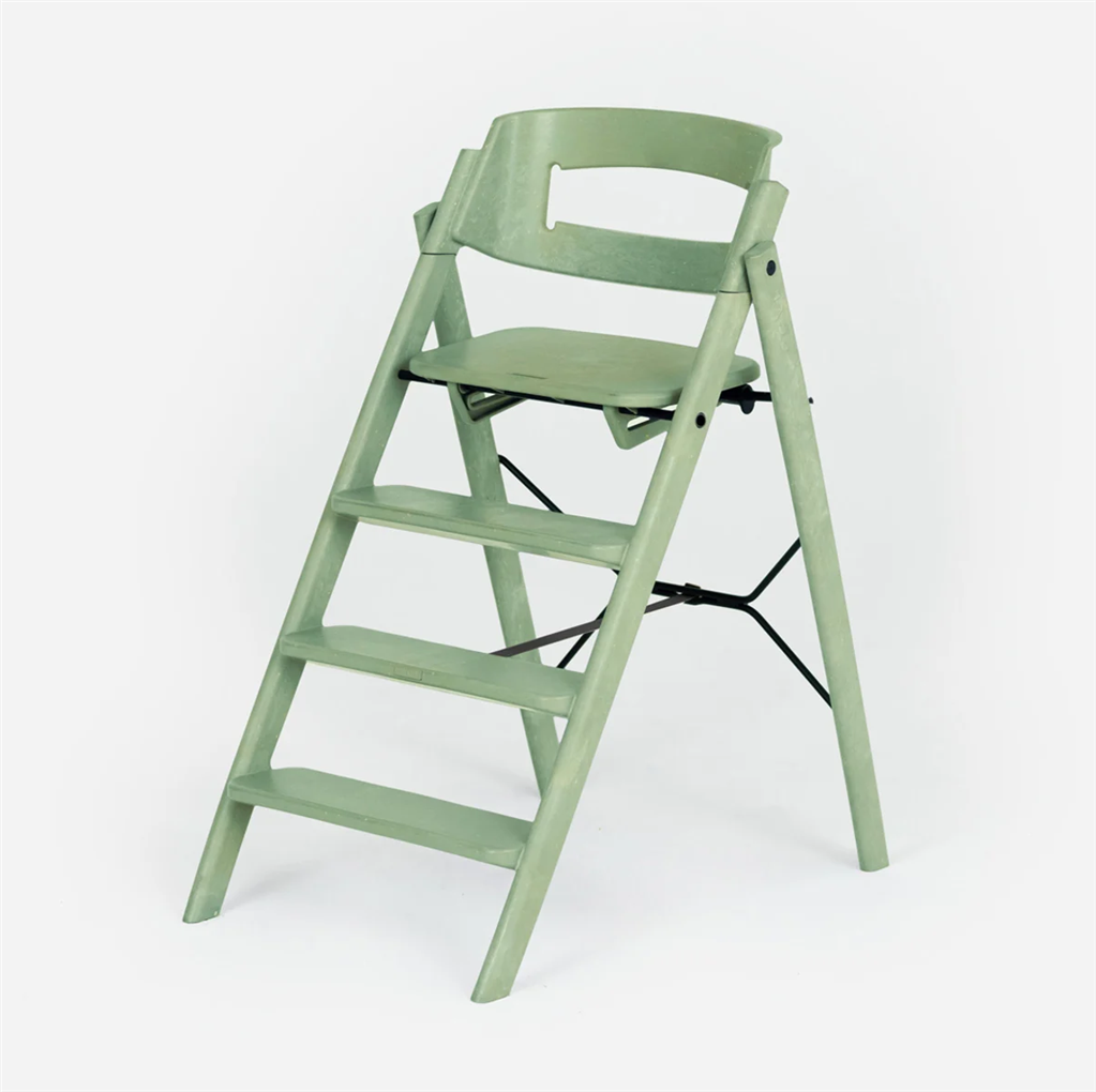 Eetstoel Klapp Recycled Plastic Mineral Green