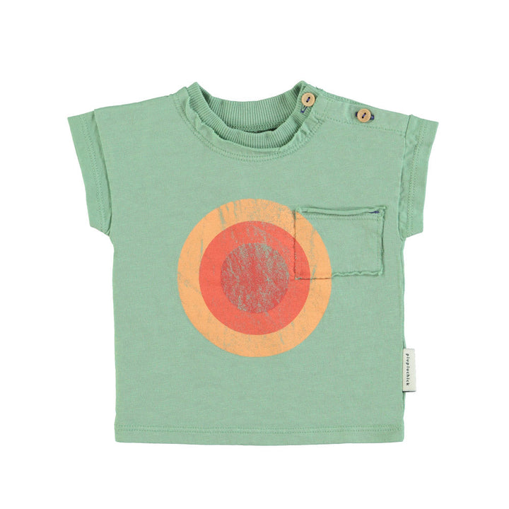 T-shirt Baby Circle Green
