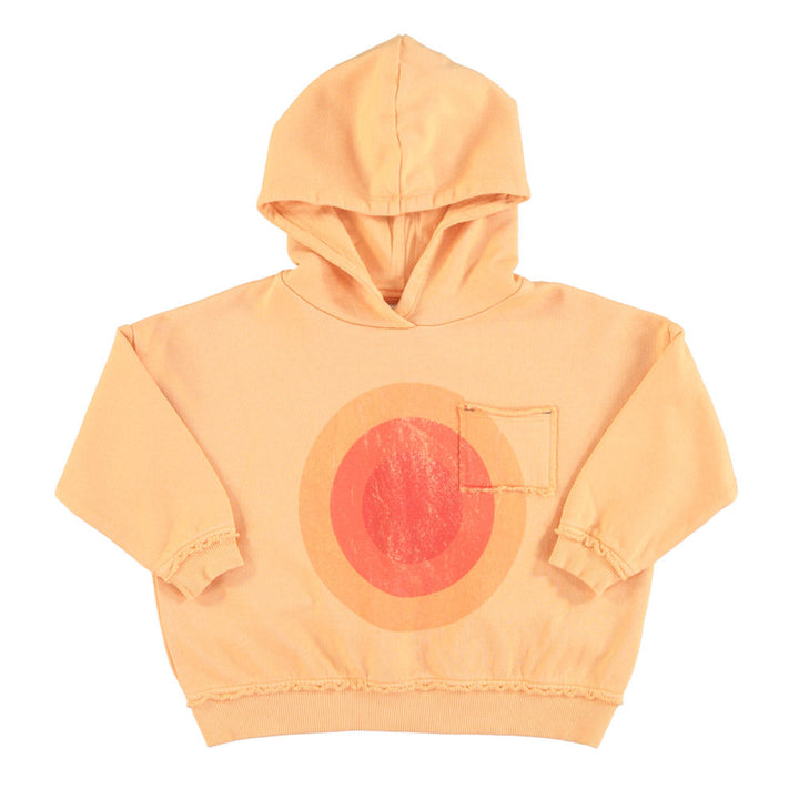 Sweater Hoodie Multicolor Circles Peach