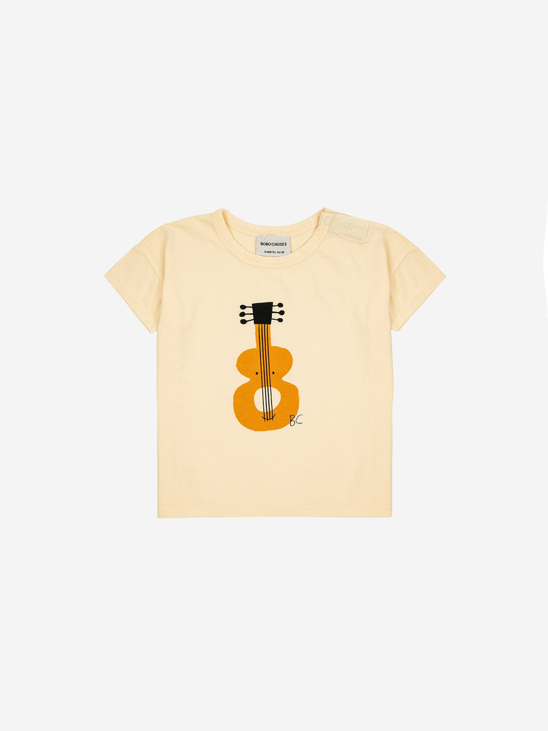 T-shirt Baby Acoustic Guitar Light Yellow