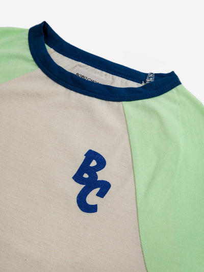 T-shirt BC Color Block Raglan Jade Green