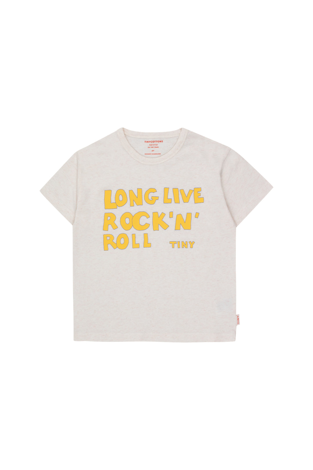 T-shirt Rock N Roll Light Cream Heather