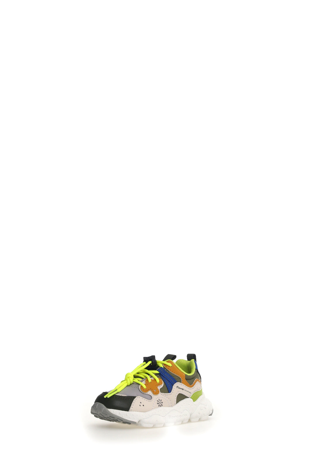 Sneakers Yamano 3 Junior E-Calf / Nylon Militare Grey / Cipria / Light Green