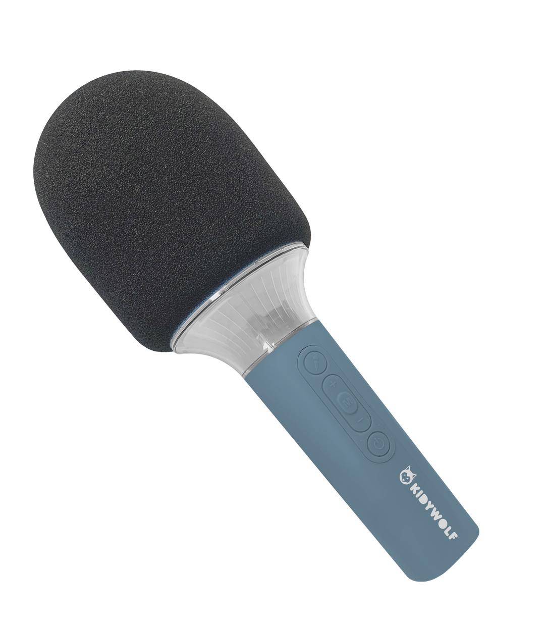 Blauwe Kidywolf Kidymic Karaoke Microfoon met ingebouwde luidspreker en Bluetooth