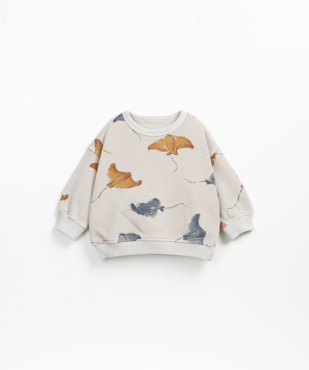 Sweater Fleece Fish Printed Fiber Raias