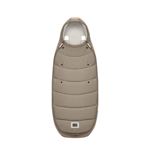 Cybex Voetenzak Platinum Cozy Beige, warm en waterafstotend voor kinderwagens