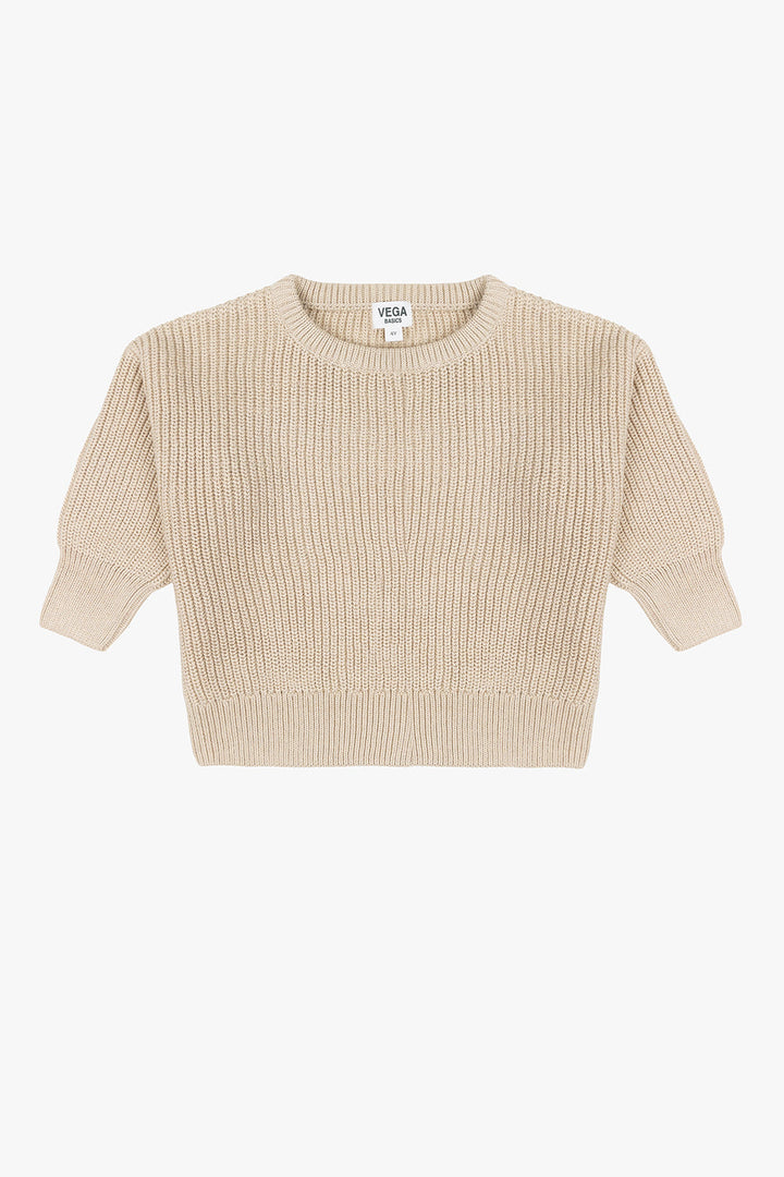 Sweater Cordero Knit Speckled Almond