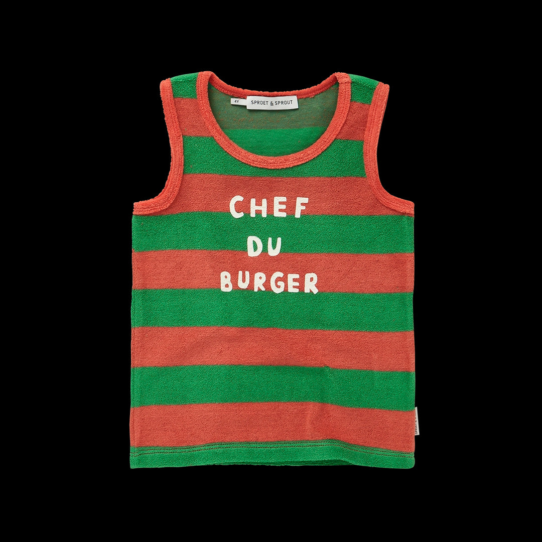 Onderhemd Chef Du Burger Coral