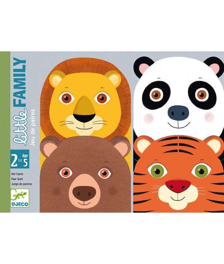 Djeco Little Family – parenspel met dierenkaarten voor peuters