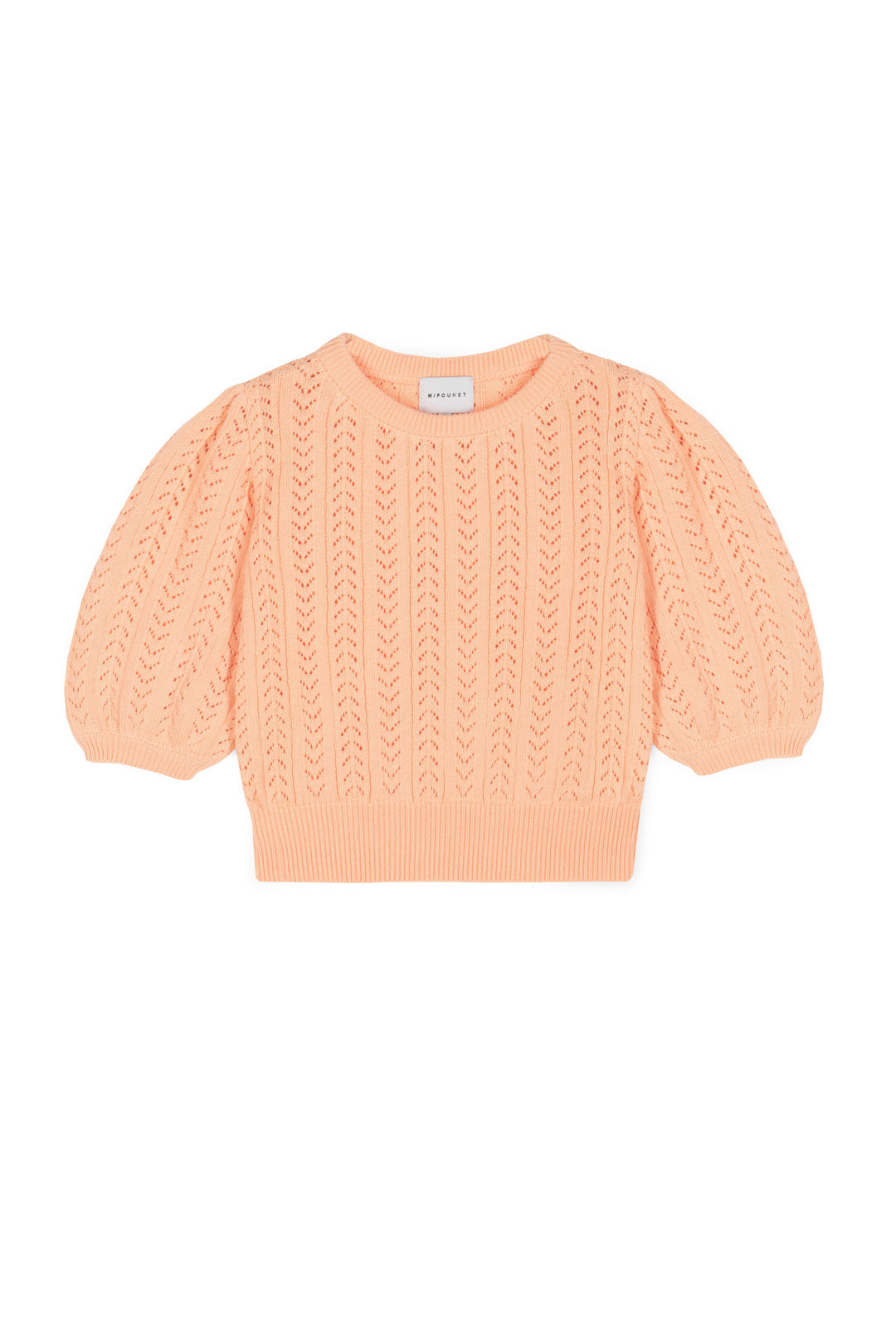 Sweater Nora Openwork Cotton Peach