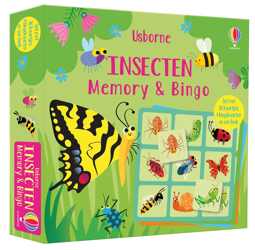 Usborne - Spel Memory + Bingo Insecten | Educatief Gezelschapsspel