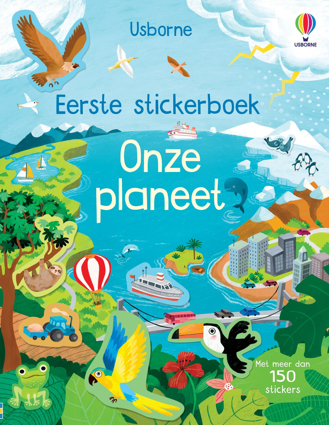 Usborne - Eerste Stickerboek Onze Planeet | Meer dan 150 Stickers