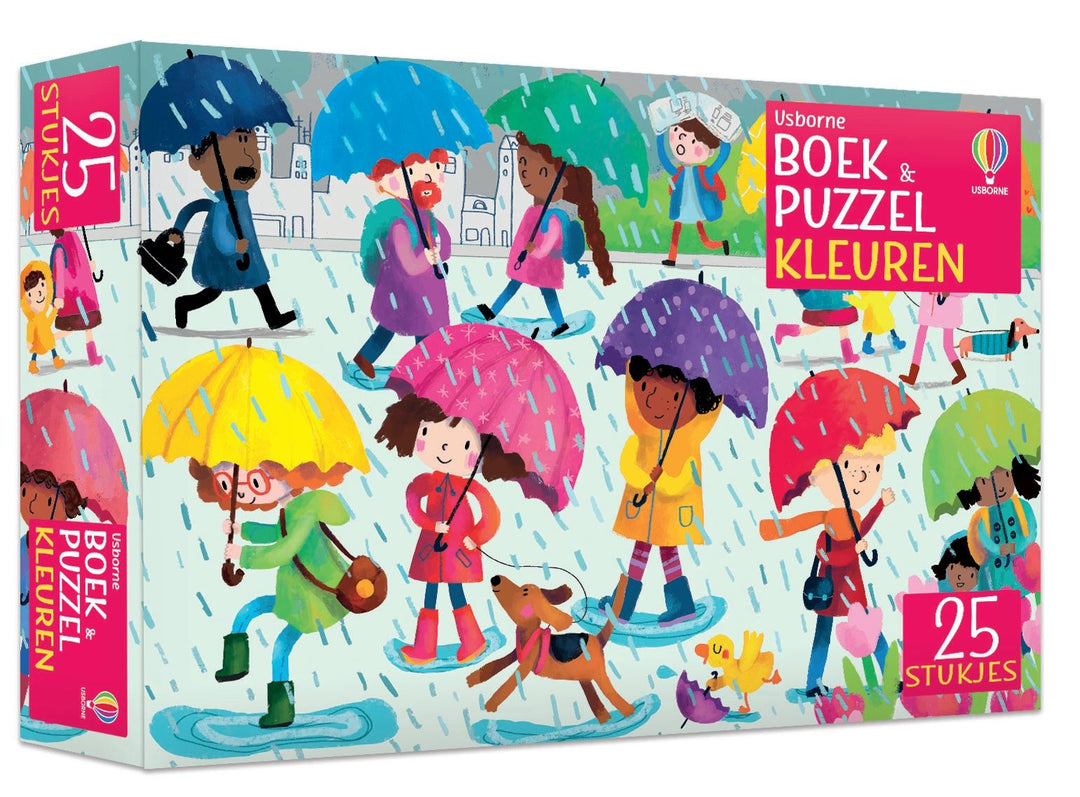 Usborne Boek + Puzzel Kleuren | Leerrijk Spel voor Jonge Ontdekkers
