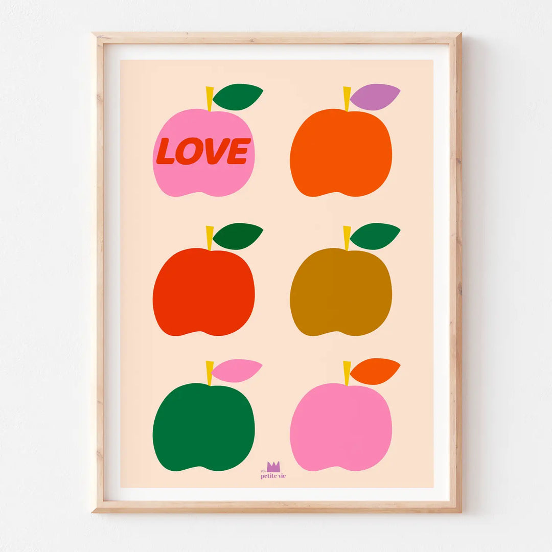 Poster 30 x 40 cm Love Apples