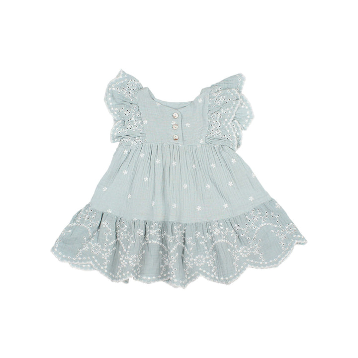 Jurk Baby Embroidery Almond