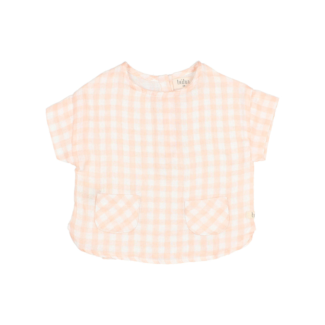 Blouse Baby Gingham Light Pink