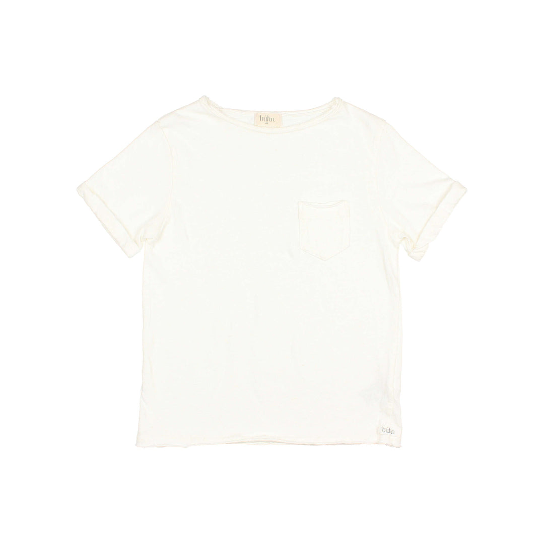 T-shirt Pocket Linen White