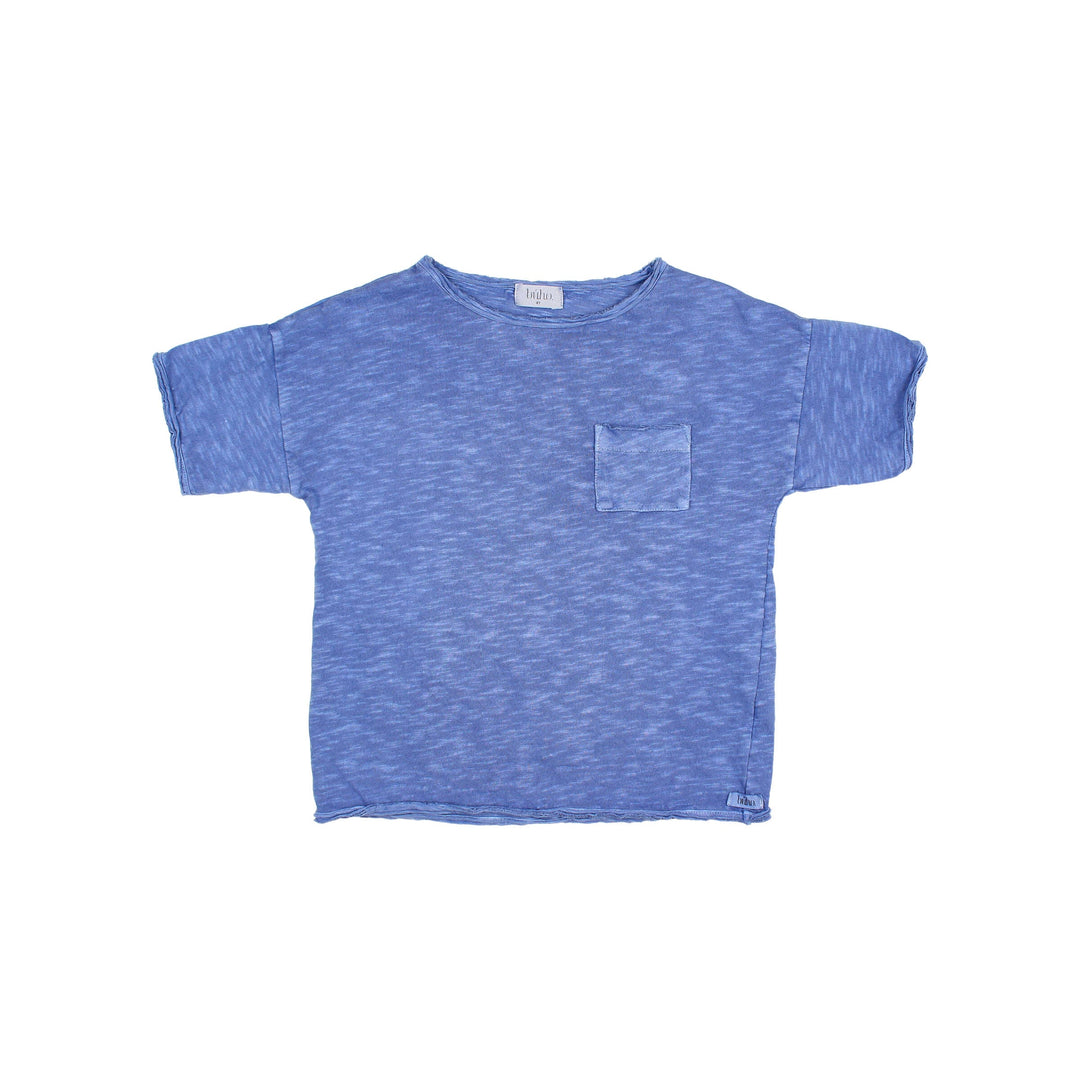 T-shirt Washed Blue Surf