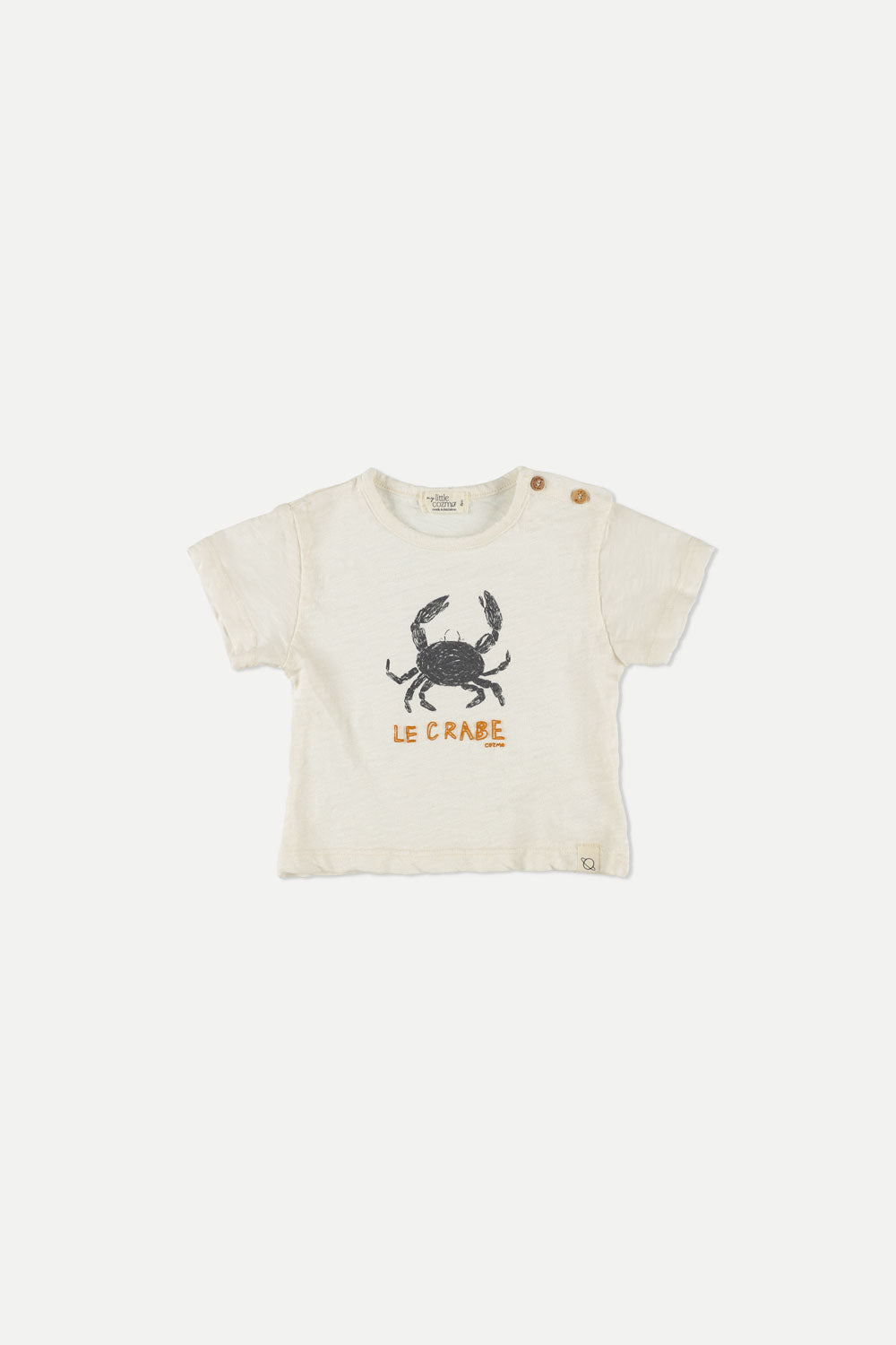 T-shirt Maxim Crab Slub Ivory