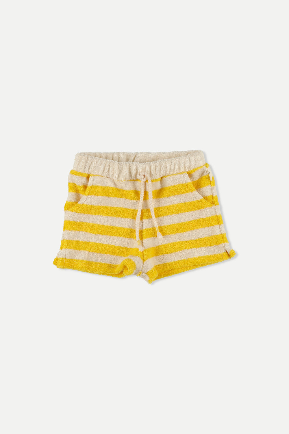 Short Mayles Toweling Stripes Yellow