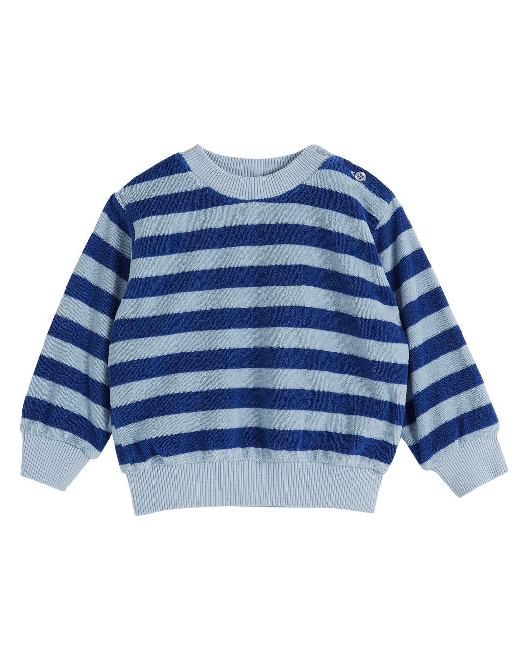 Sweater Baby Printed Terry Rayures Celeste