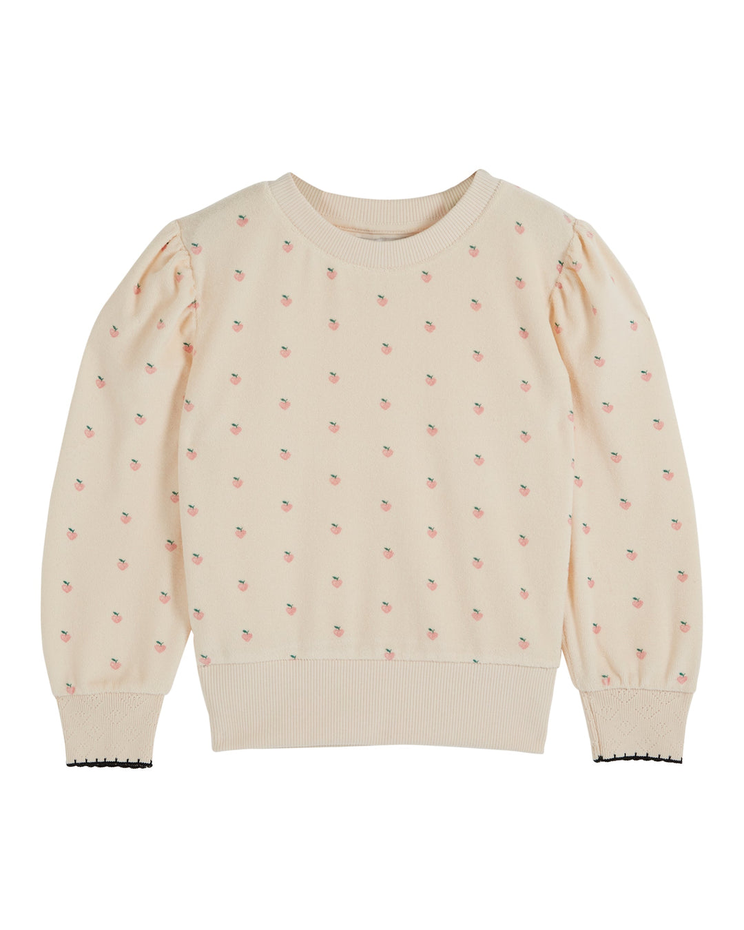 Sweater Petit Coeur Printed Terry Rose