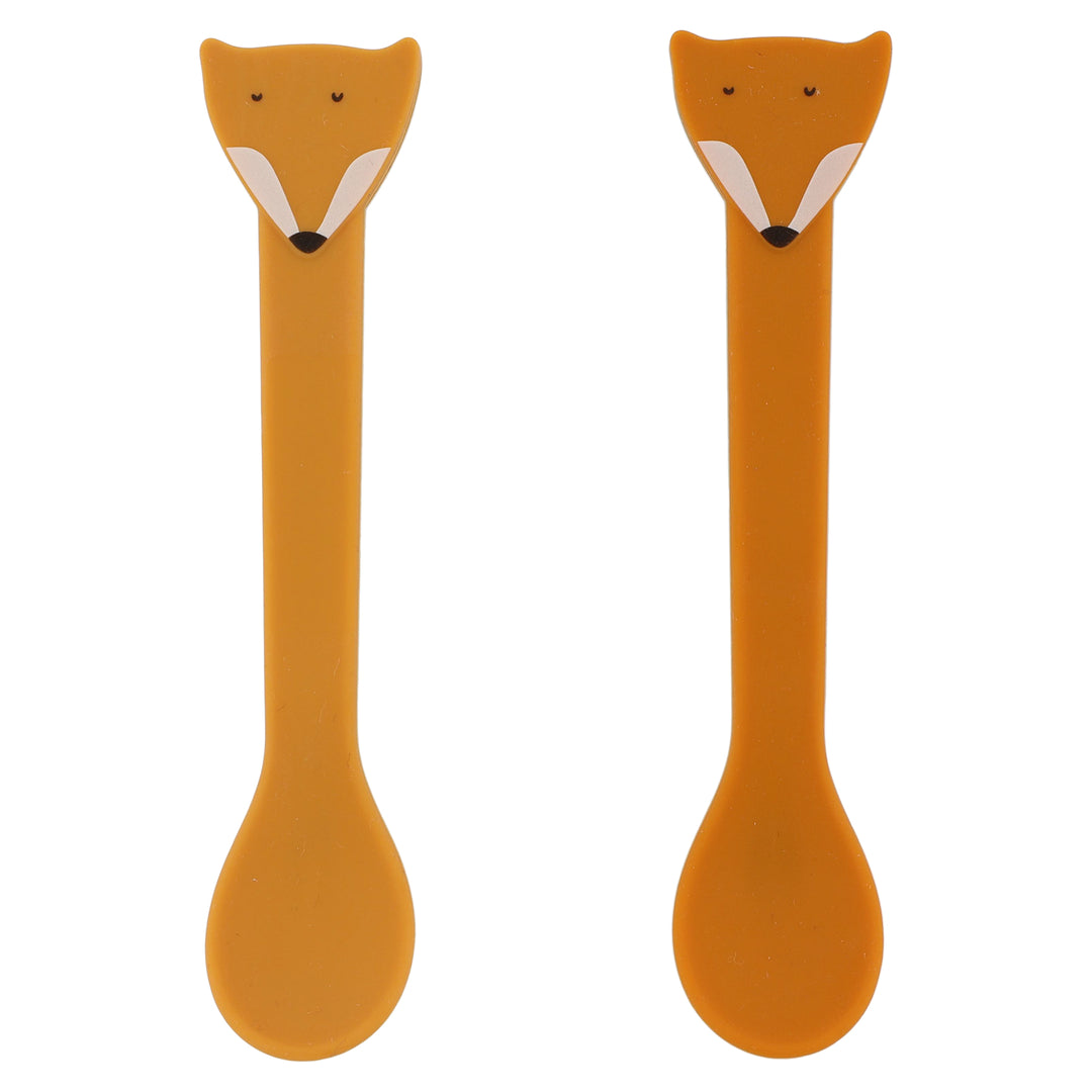 Silicone Lepels Mr. Fox (2pack)