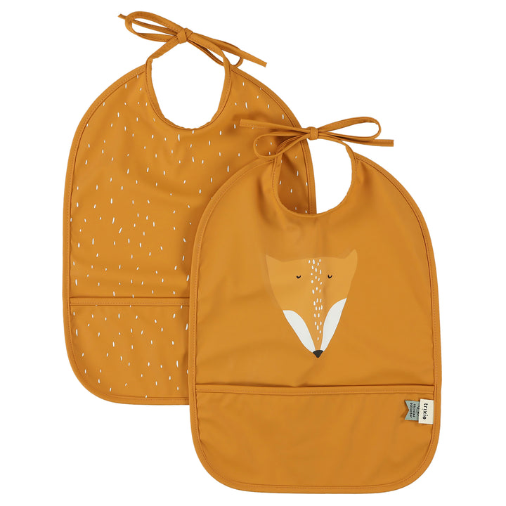 Set van twee veelkleurige waterproof slabbetjes Mr. Fox van Trixie, ideaal voor baby's