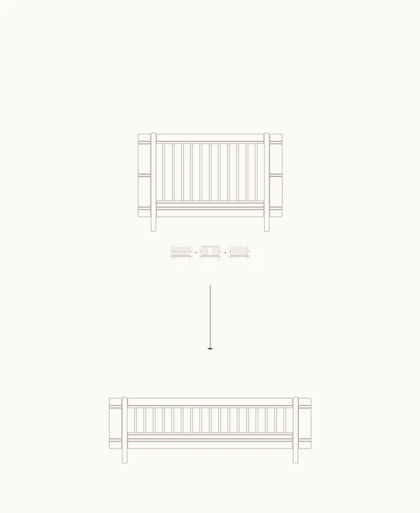 Oliver Furniture - Conversie Set Mini+ Cot Bed - Junior Kit | Oak