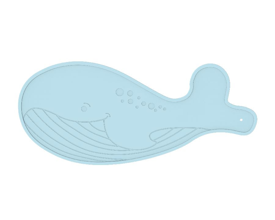 Bo Jungle - Badmat Anti-slip Dobbs Whale Blue | Veilig & Schattig