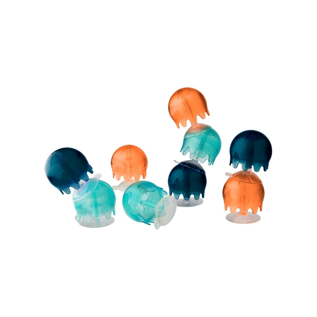 'Boon Badspeeltje Jellies' set van 9 kleurrijke zuignapspeeltjes voor creatief badplezier