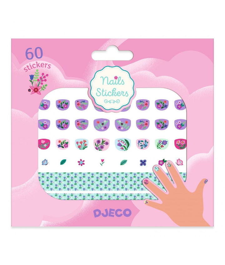 Djeco Nagelstickers Kleine Bloem - Nailart Set met Bloementhema voor Kinderen