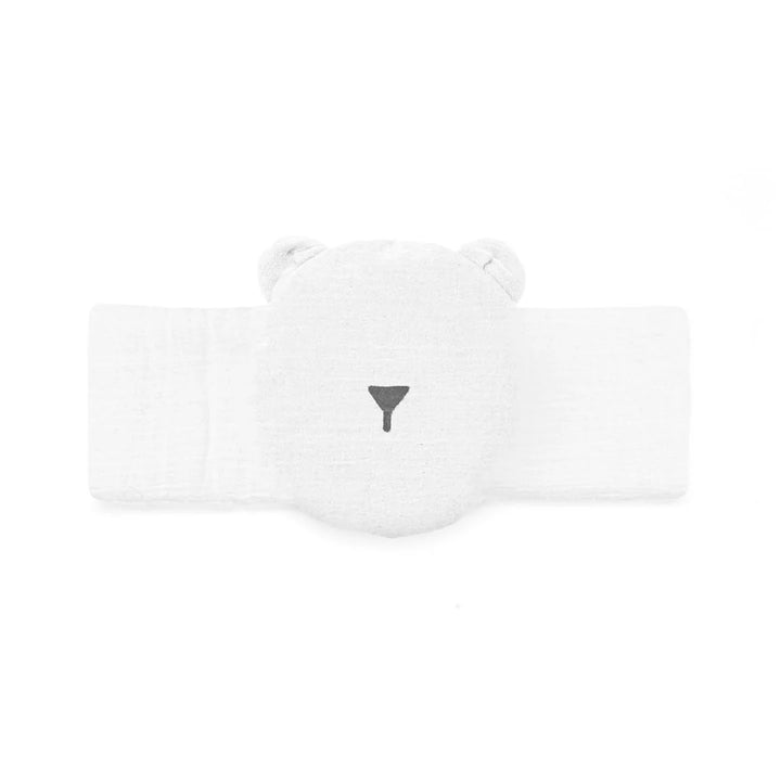 Doomoo Easy Dream Warmteriem Bear White voor baby's, biologisch katoen, met koolzaad en lavendel.