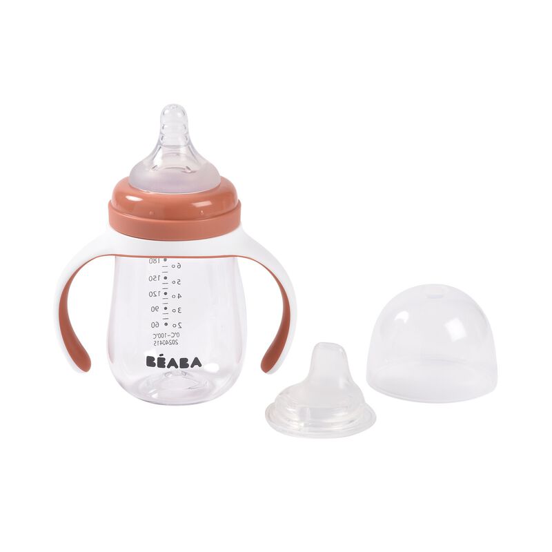 Béaba - Evolutieve Meegroeifles 2in1 210ml | Terracotta
