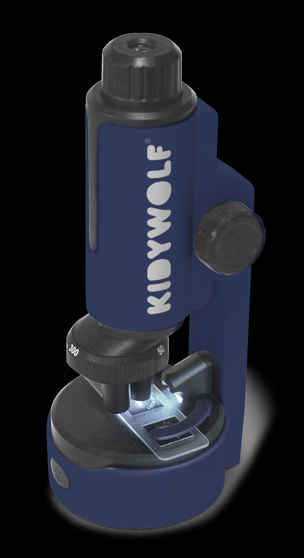 Microscoop Kidymicroscope Blue van Kidywolf – draagbare educatieve microscoop voor kinderen