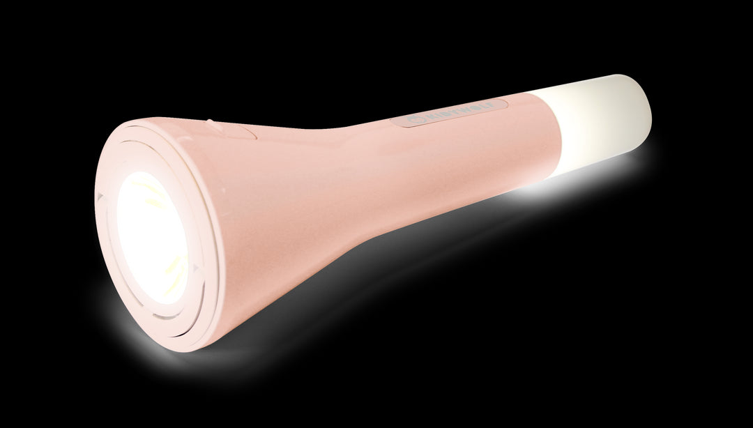 Kidytorche zaklamp roze van Kidywolf, multifunctionele kinderzaklamp met 3 lichtfuncties