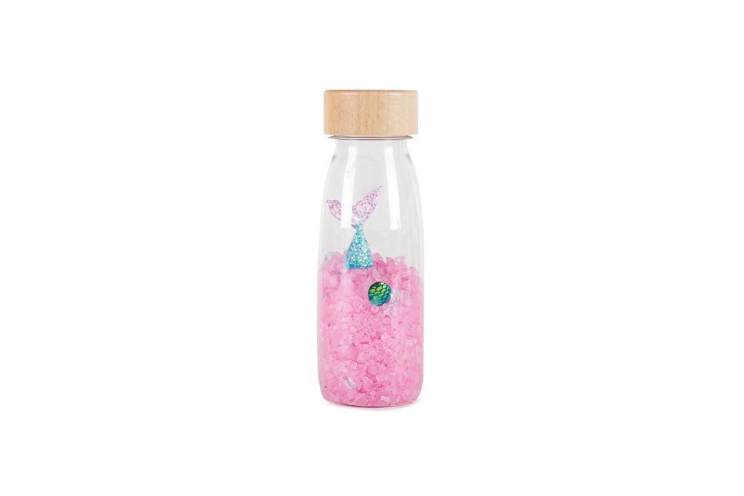 Petit Boum Sensorische Fles Zeemeermin met glitters en kleurrijke elementen