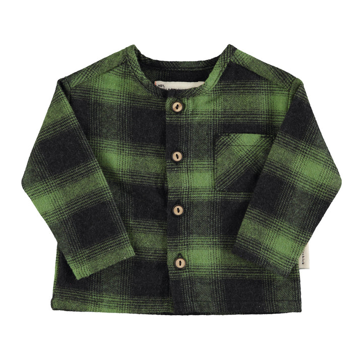 Hemd Baby Checkered Flannel Green / Black